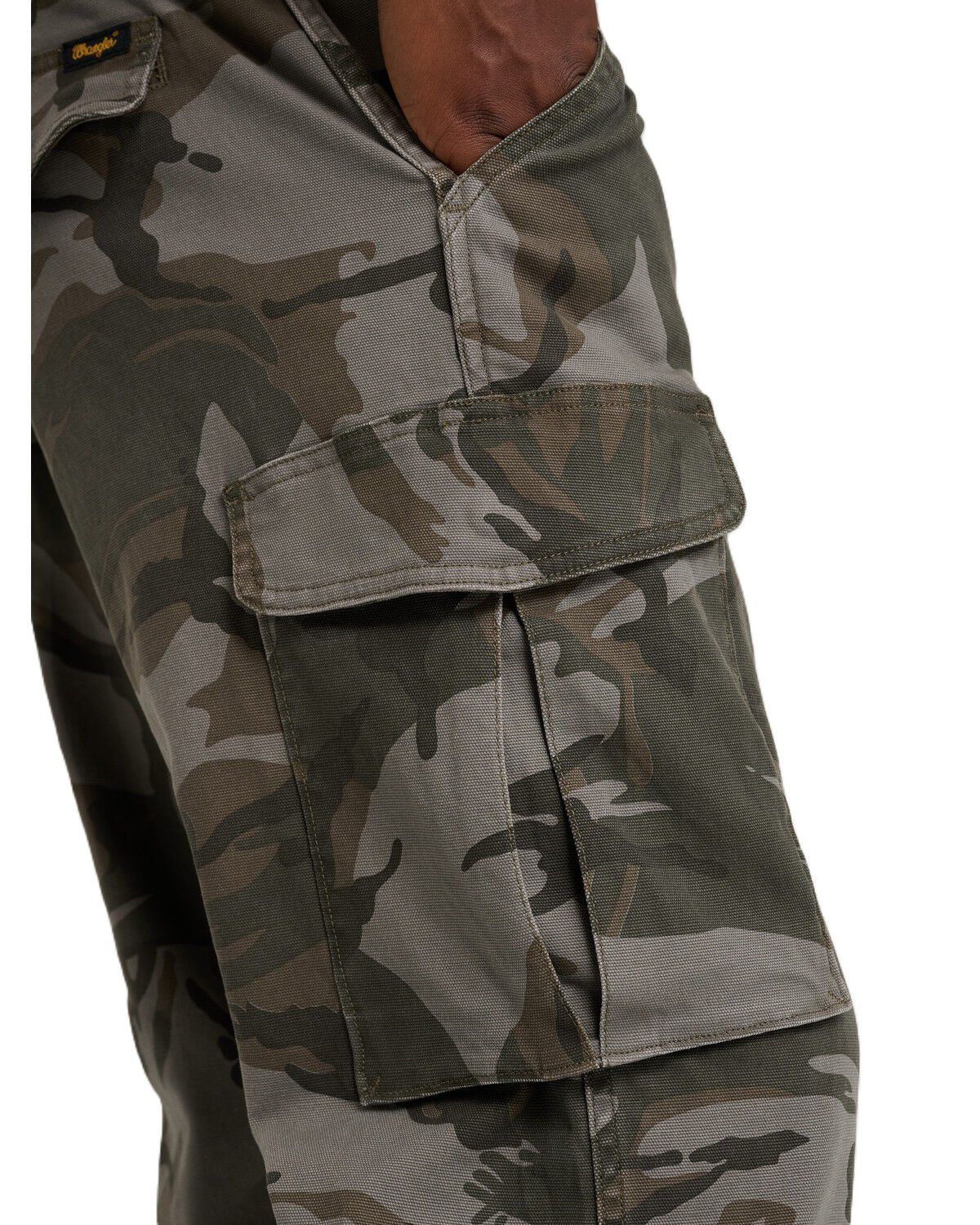 Image #4 - Wrangler X Stranger Things Men's 13MWX Mike Lucas Battlefield Camo Straight Leg Pants, Camouflage, hi-res