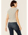Image #3 - Very J Women's Heather Grey Cable Knit Cropped Sweater Vest, , hi-res