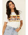 Image #1 - Polagram Women's Desert Dreams Graphic Tee, White, hi-res