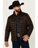Image #1 - Resistol Men's Solid Brown Cold Bloq Zip-Front Insulated Jacket, Brown, hi-res
