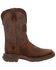 Image #2 - Durango Little Boys' Rebel Western Boots - Broad Square Toe, Brown, hi-res