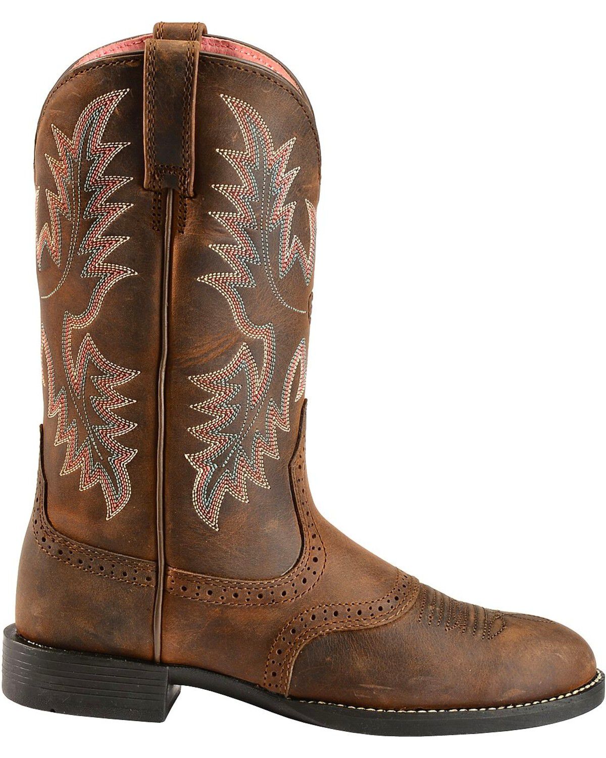 womens round toe western boots