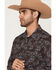 Image #2 - Moonshine Spirit&reg; Men's Lava Paisley Print Long Sleeve Snap Western Shirt, Burgundy, hi-res