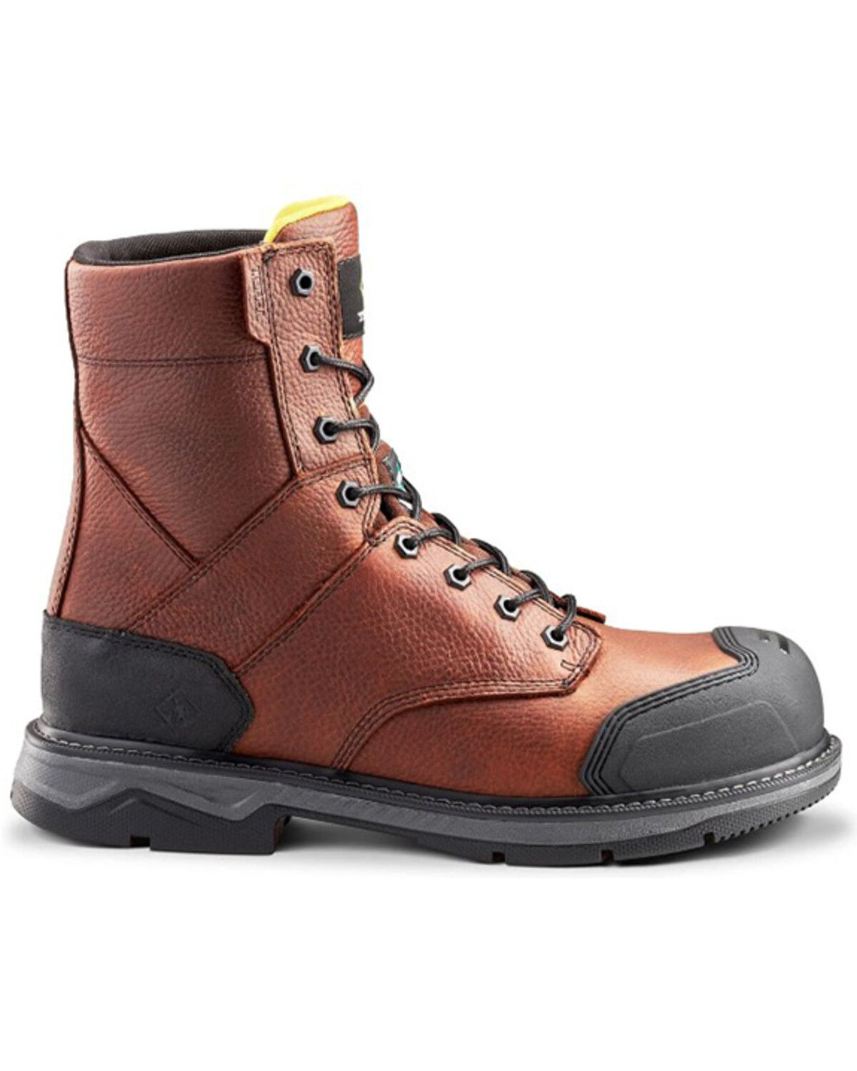 Image #2 - Kodiak Men's 8" Patton Water Repellent Work Boots - Aluminum Toe, Brown, hi-res