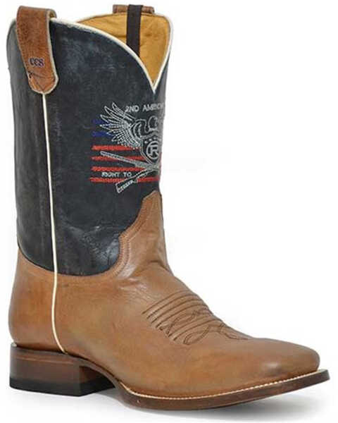Image #1 - Roper Men's 2nd Amendment Concealed Carry Performance Western Boots - Square Toe , Tan, hi-res