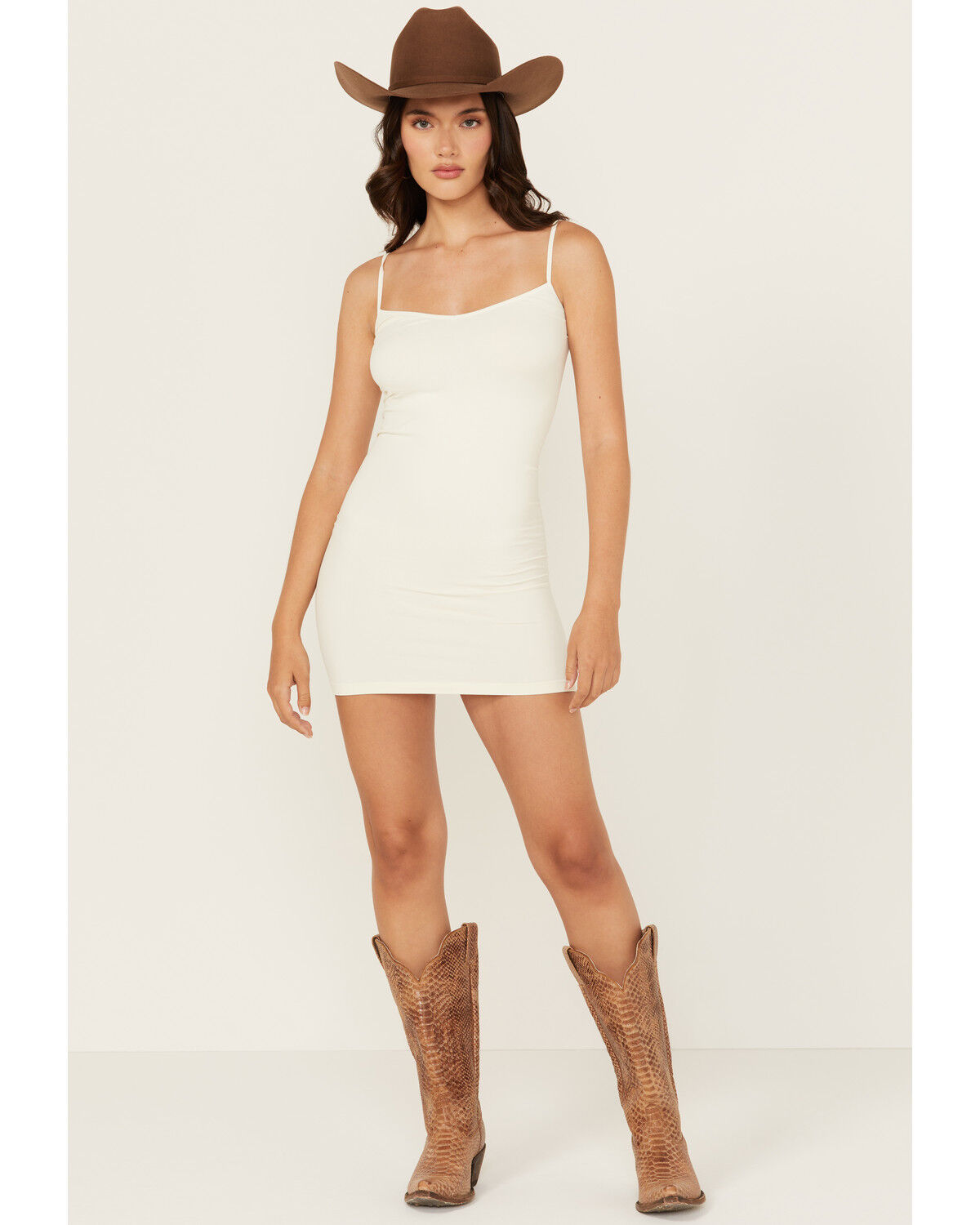 Image #1 - Intimately by Free People Women's Solid Seamless Mini Slip, Ivory, hi-res