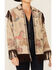 Double D Ranch Women's Story Of The Hunt Zip-Front Leather Jacket , Natural, hi-res