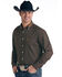 Rough Stock By Panhandle Men's Micro Honeycomb Solid Long Sleeve Western Shirt , Brown, hi-res