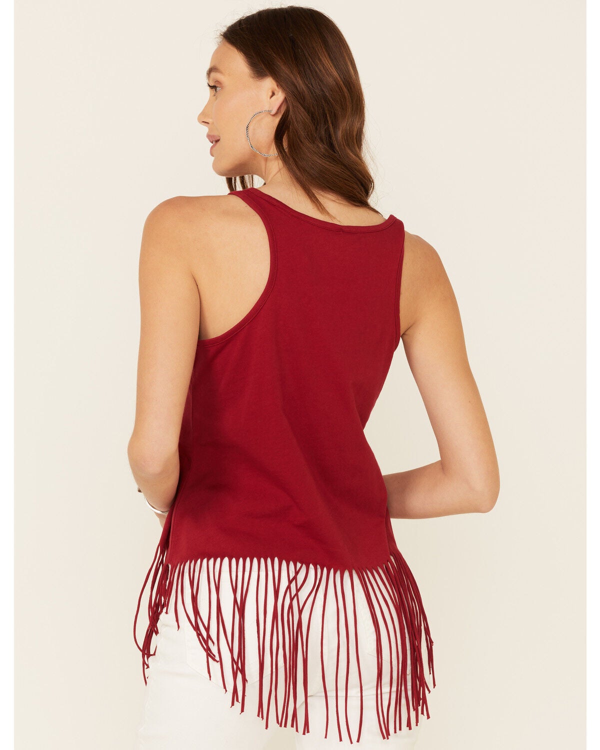Image #4 - Shyanne Women's America The Beautiful Graphic Fringe Tank Top, , hi-res