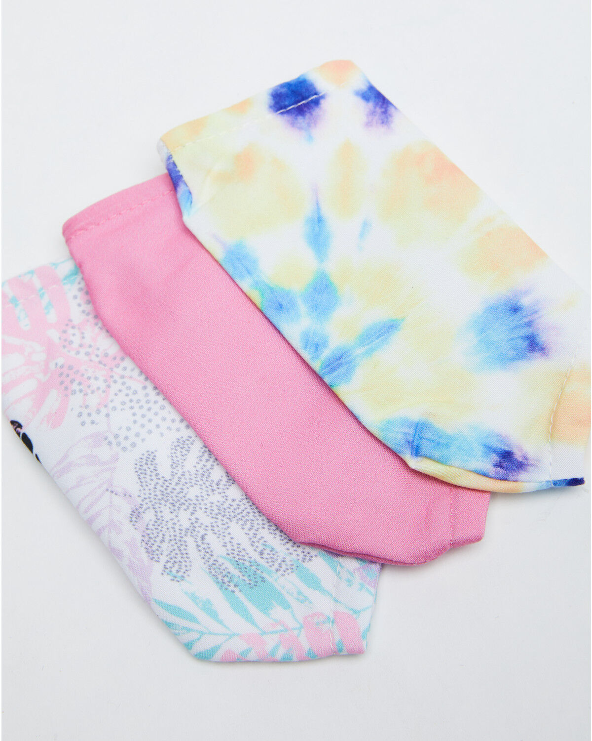 Image #2 - Prime Time Women's Pink Tie-Dye Face Masks, Pink, hi-res