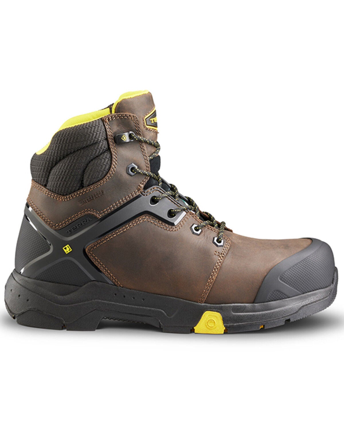 Image #2 - Kodiak Men's 6" Terra Carbine Waterproof Work Boots - Composite Toe, Brown, hi-res