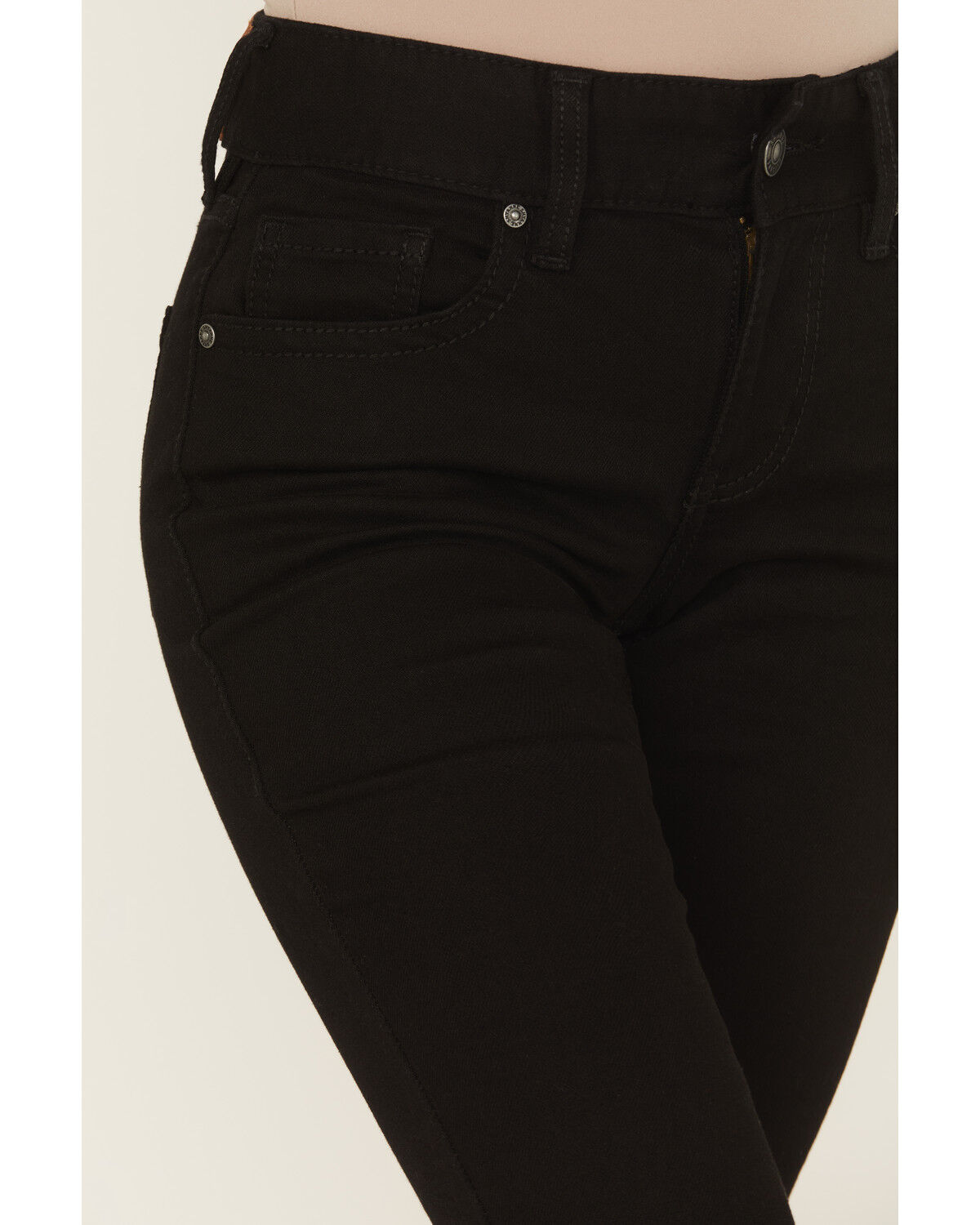 Image #2 - Shyanne Women's Shay Mid Rise Bootcut Performance Stretch Denim Jeans, Black, hi-res