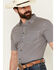Image #2 - Cody James Men's Everett Geo Print Short Sleeve Button-Down Stretch Western Shirt - Tall , White, hi-res