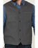 Blue Ranchwear Men's Solid Button-Down Duck Canvas Vest , Charcoal, hi-res