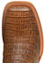 Cody James Men's Burnished Caiman Exotic Boots - Broad Square Toe, Brown, hi-res