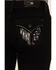 Image #2 - Miss Me Women's Wing Embroidered Mid Rise Bootcut Stretch Denim Jeans, Black, hi-res