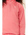 Image #2 - Ariat Girls' Dot Print Sunstopper 2.0 1/4 Zip Baselayer, Pink, hi-res
