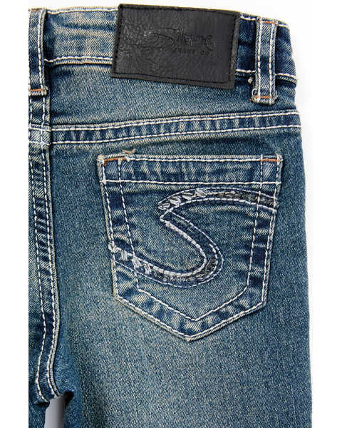 Image #3 - Silver Toddler Girls' Tammy Dark Wash Bootcut Jeans, Blue, hi-res