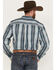 Image #4 - Cowboy Hardware Men's Gradient Plaid Print Long Sleeve Button Down Western Shirt, Blue, hi-res