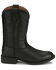 Image #2 - Justin Women's Stampede Western Boots - Round Toe, Black, hi-res