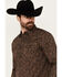 Image #2 - Moonshine Spirit Men's Meadow Floral Print Long Sleeve Snap Western Shirt, Tan, hi-res