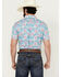 Image #4 - Ariat Men's Monroe Floral And Palm Leaf Print Short Sleeve Button-Down Stretch Western Shirt , Turquoise, hi-res