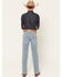 Image #3 - Ariat Boys' B4 Jones Light Wash Relaxed Bootcut Stretch Denim Jeans, Light Wash, hi-res