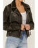 Mauritius Women's Christy Scatter Star Leather Jacket , Olive, hi-res