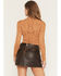 Image #4 - By Together Women's Floral Mesh Long Sleeve Top, Gold, hi-res
