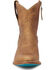 Image #4 - Lane Women's Plain Jane Western Booties - Round Toe, Brown, hi-res