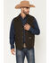 Image #5 - Powder River Outfitters Men's Wool Button-Down Vest, Dark Brown, hi-res