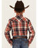 Image #4 - Roper Boys' Plaid Print Long Sleeve Snap Western Flannel Shirt, , hi-res