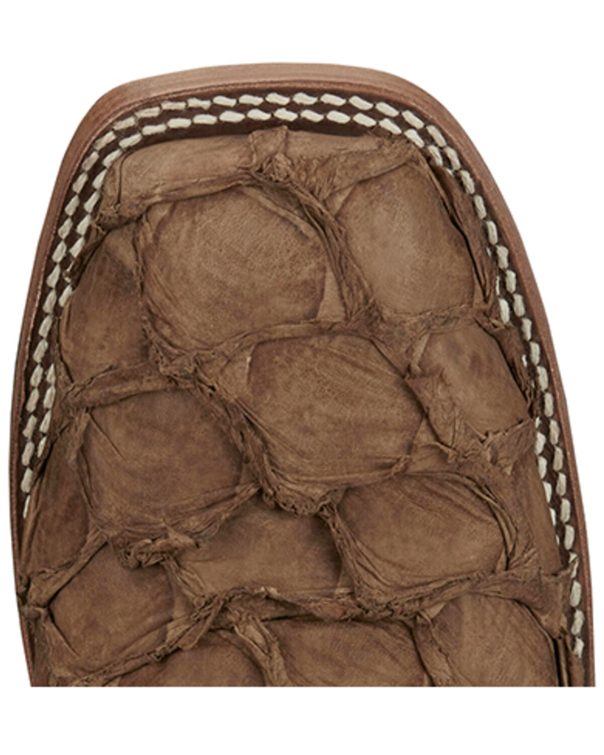 Image #6 - Justin Men's Ocean Front Exotic Pirarucu Western Boots - Broad Square Toe, Tan, hi-res