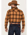 Image #4 - Pendleton Men's Canyon Plaid Print Long Sleeve Western Snap Shirt, Brown, hi-res