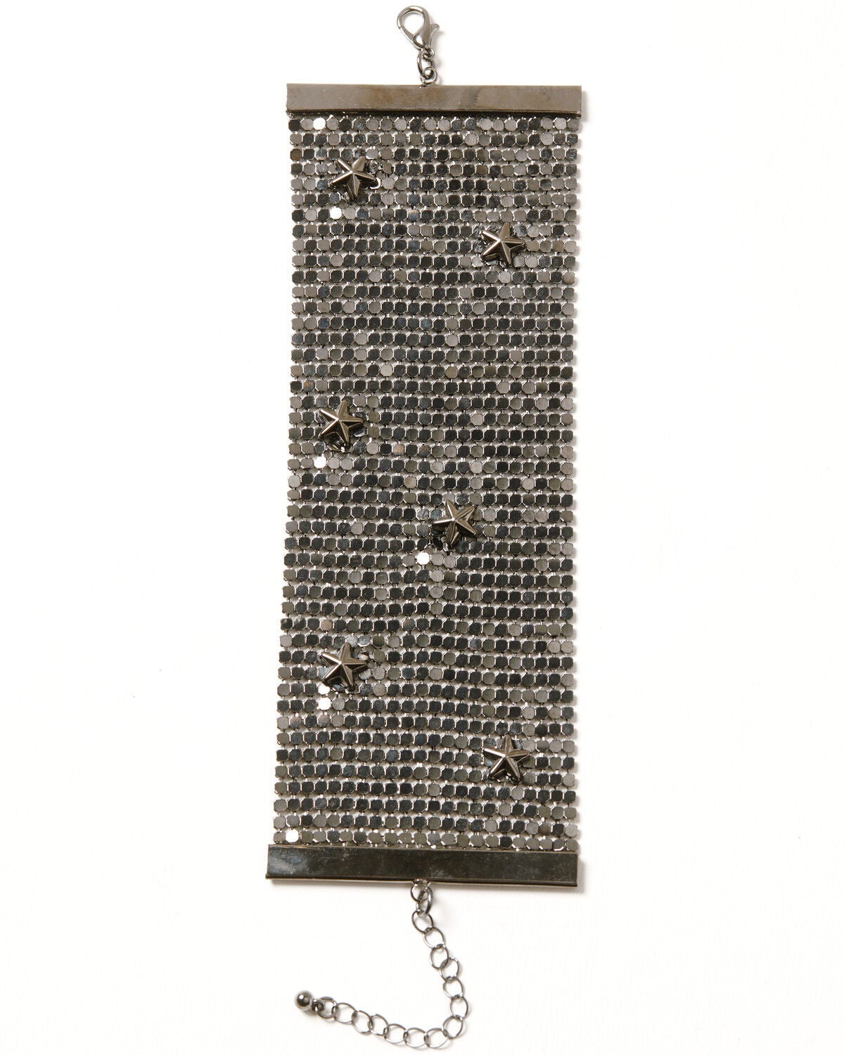Image #1 - Idyllwind Women's Anton Star Charm Chain Mesh Bracelet, Silver, hi-res