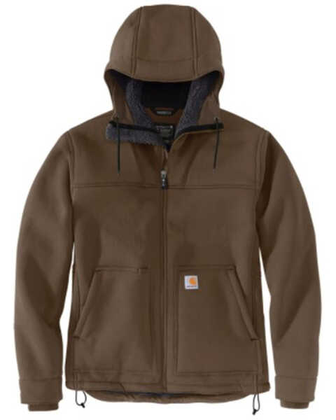 Image #1 - Carhartt Men's Super Dux Sherpa-Lined Hooded Work Jacket , Coffee, hi-res