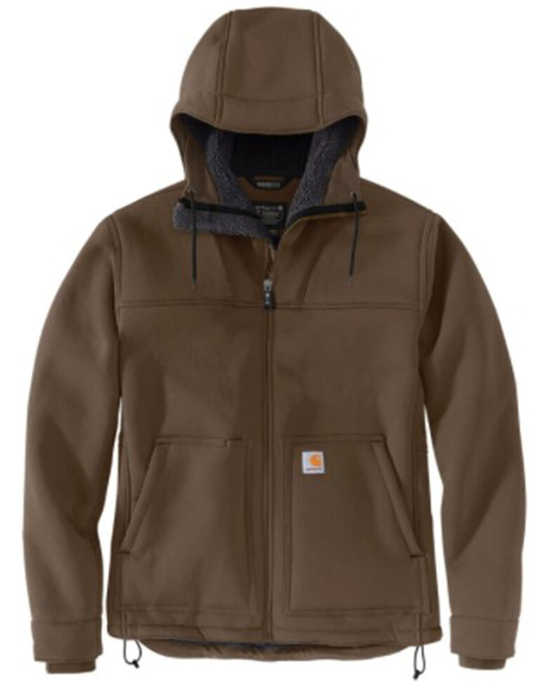 Carhartt Men's Coffee Brown M Super Dux Sherpa-Lined Hooded Work Jacket , Coffee, hi-res