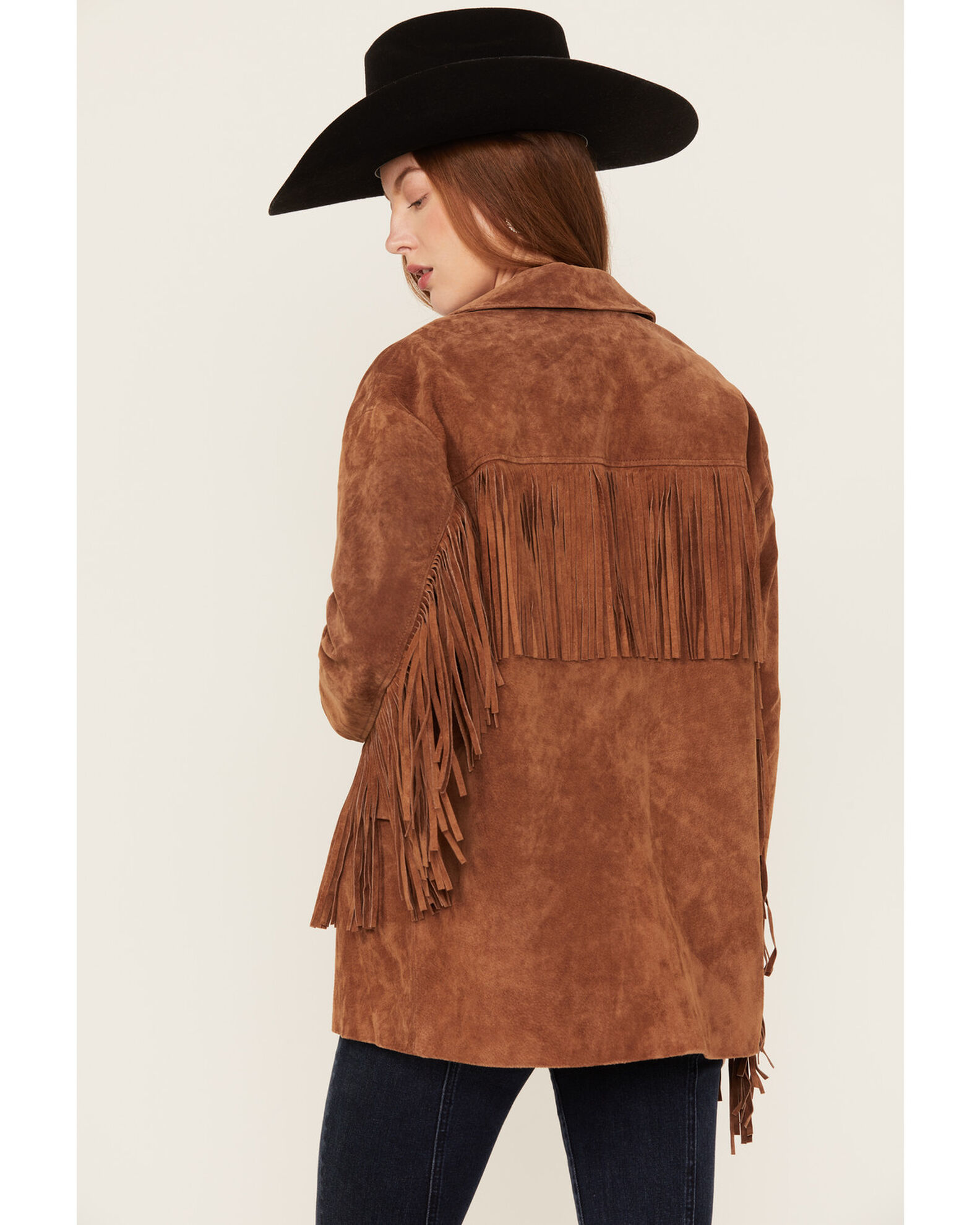 BLANKNYC Women s Suede Fringe Blazer Sheplers