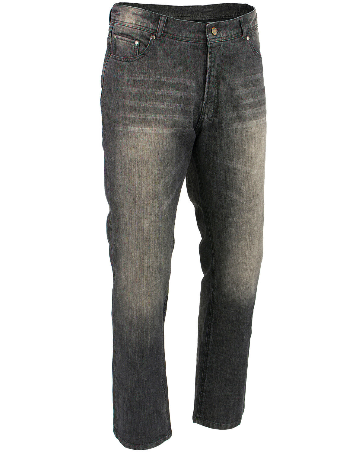 Image #1 - Milwaukee Leather Men's 32" Denim Jeans Reinforced With Aramid, Black, hi-res