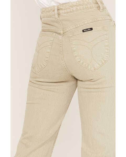 Rolla's Women's High Rise Eastcoast Cropped Flare Jeans, Light Green, hi-res