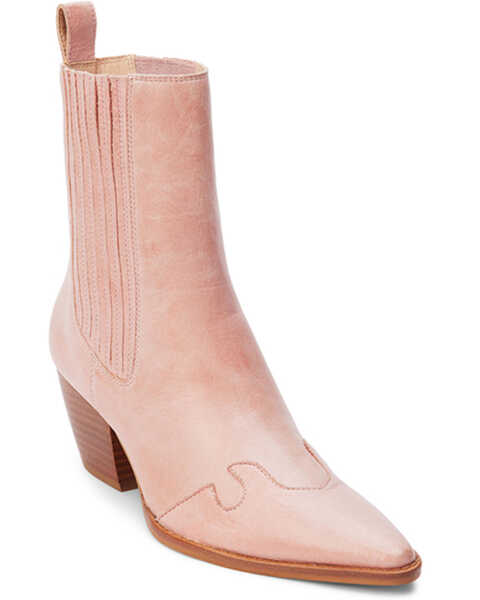 Image #1 - Matisse Women's Collins Short Boots - Pointed Toe , Pink, hi-res