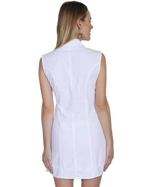 Image #2 - Cantina by Scully Women's White Button Down Dress, White, hi-res