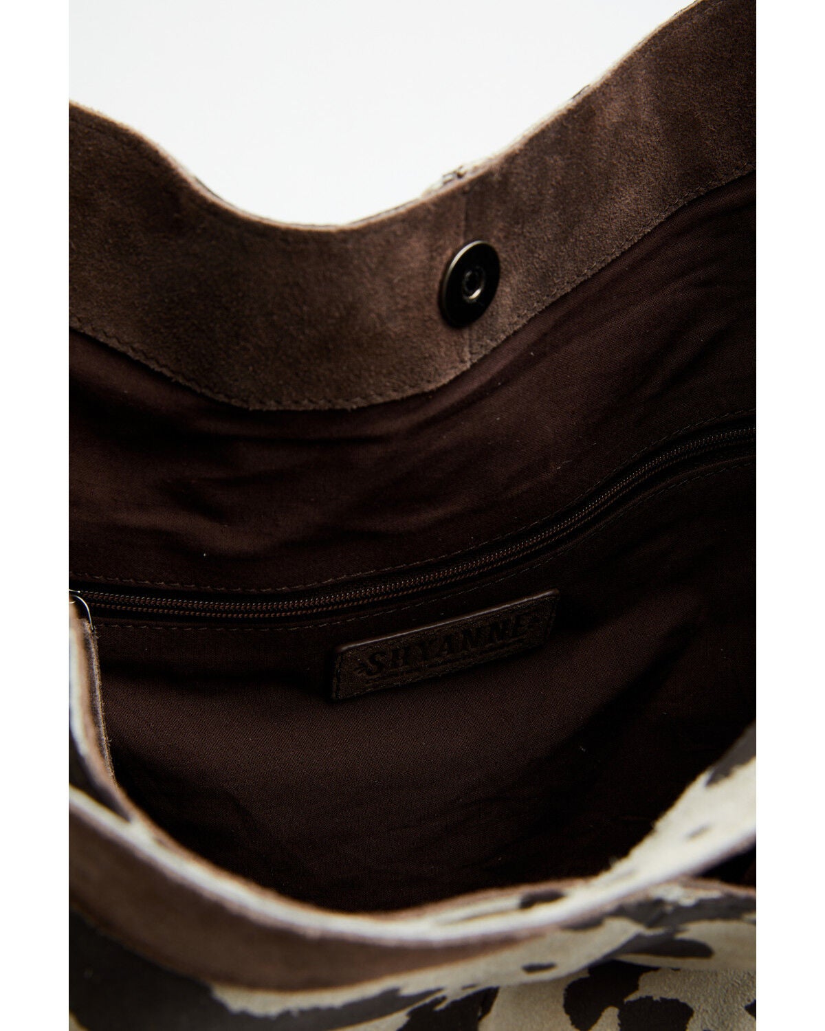 Image #3 - Shyanne Women's Cow Print Suede Hobo Bag, Brown, hi-res