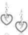 Image #2 - Montana Silversmiths Women's Silver Electric Love Heart Earrings, Silver, hi-res