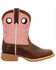Durango Boys' Lil' Rebel Pro Western Boots - Square Toe , Chestnut, hi-res