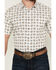 Image #3 - Gibson Men's Hubert Medallion Print Short Sleeve Button-Down Western Shirt , White, hi-res