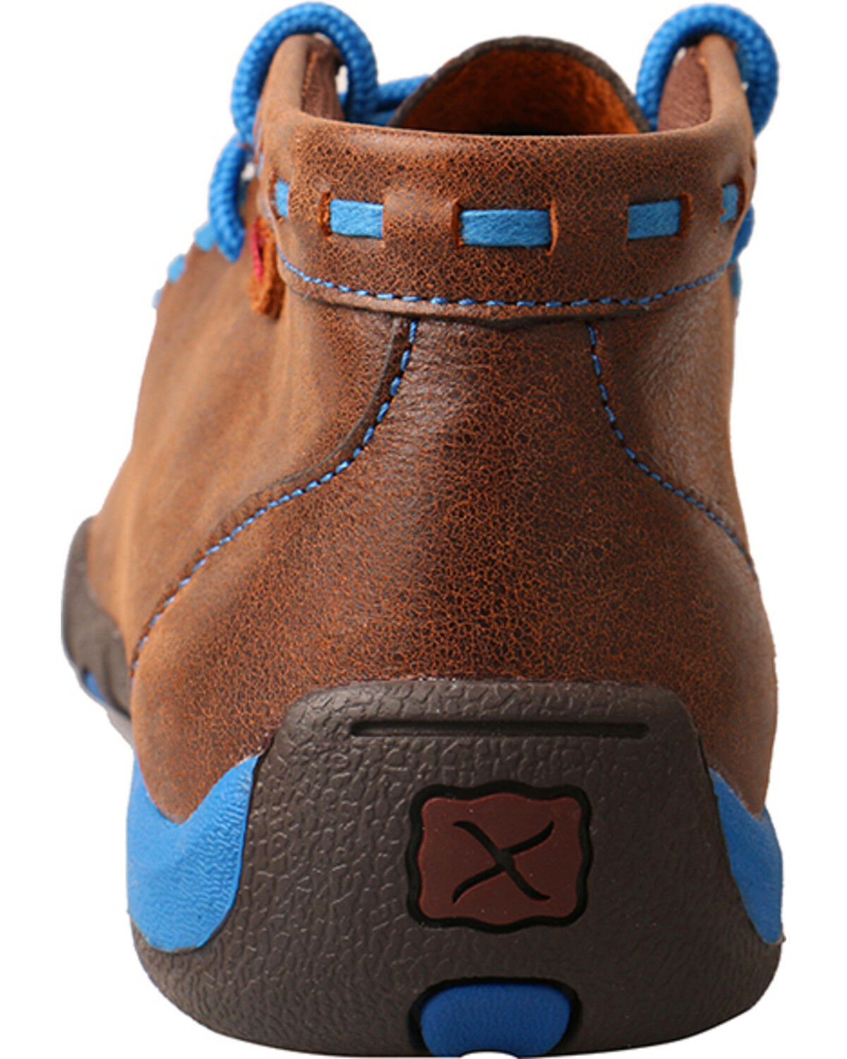blue moccasin boots