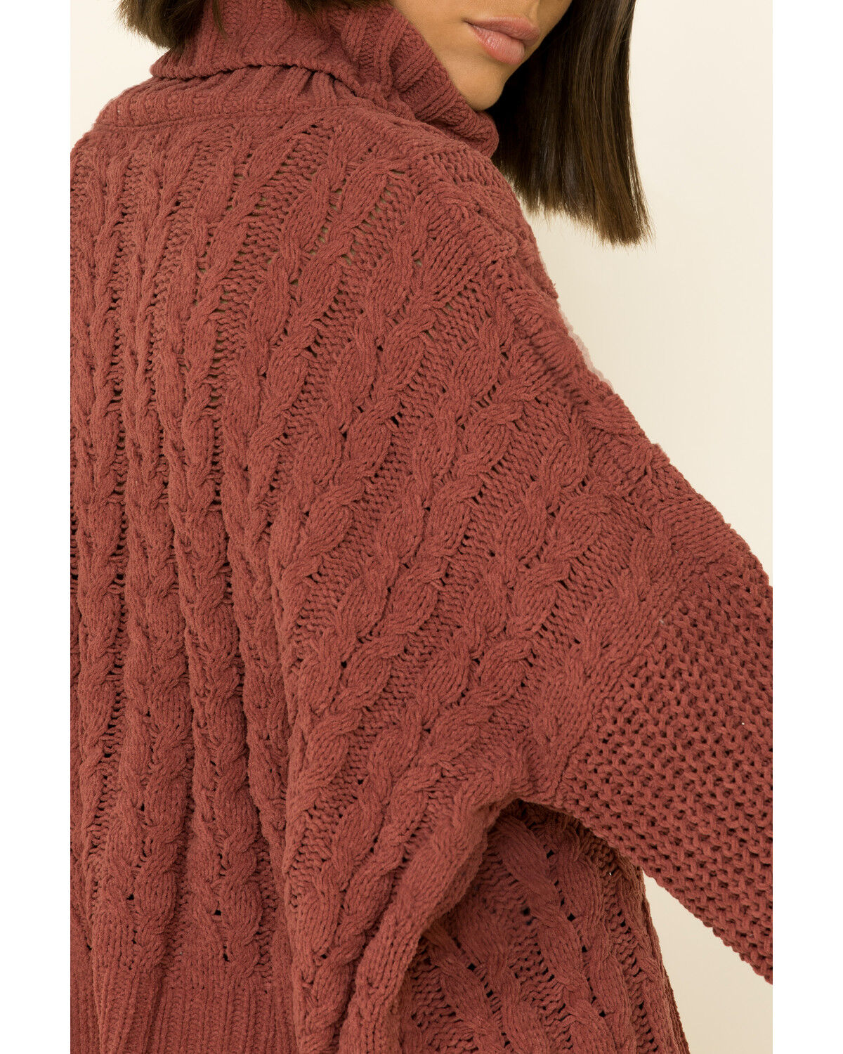 cable knit turtleneck sweater women's