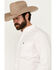 Image #2 - Ariat Men's Thor Dot Print Fitted Long Sleeve Button-Down Western Shirt , White, hi-res