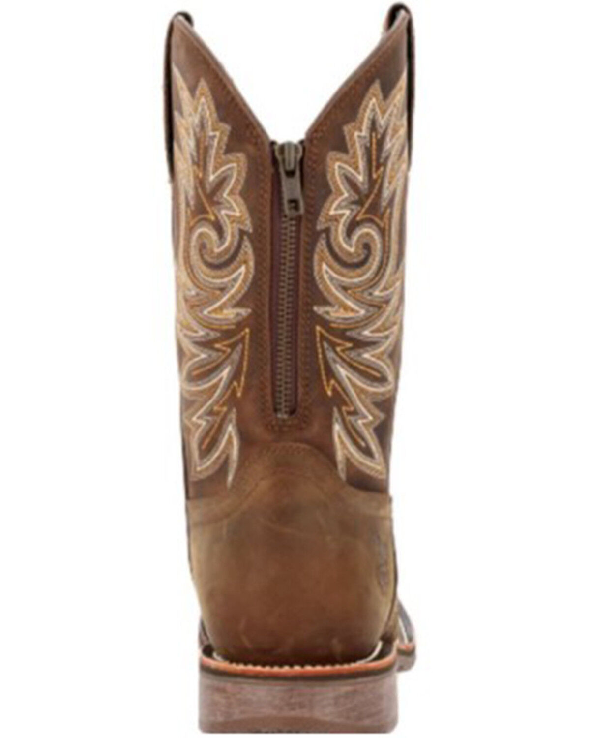 Image #2 - Georgia Boot Men's Carbo-Tec Waterproof Pull On Safety Western Boots - Square Toe, Brown, hi-res